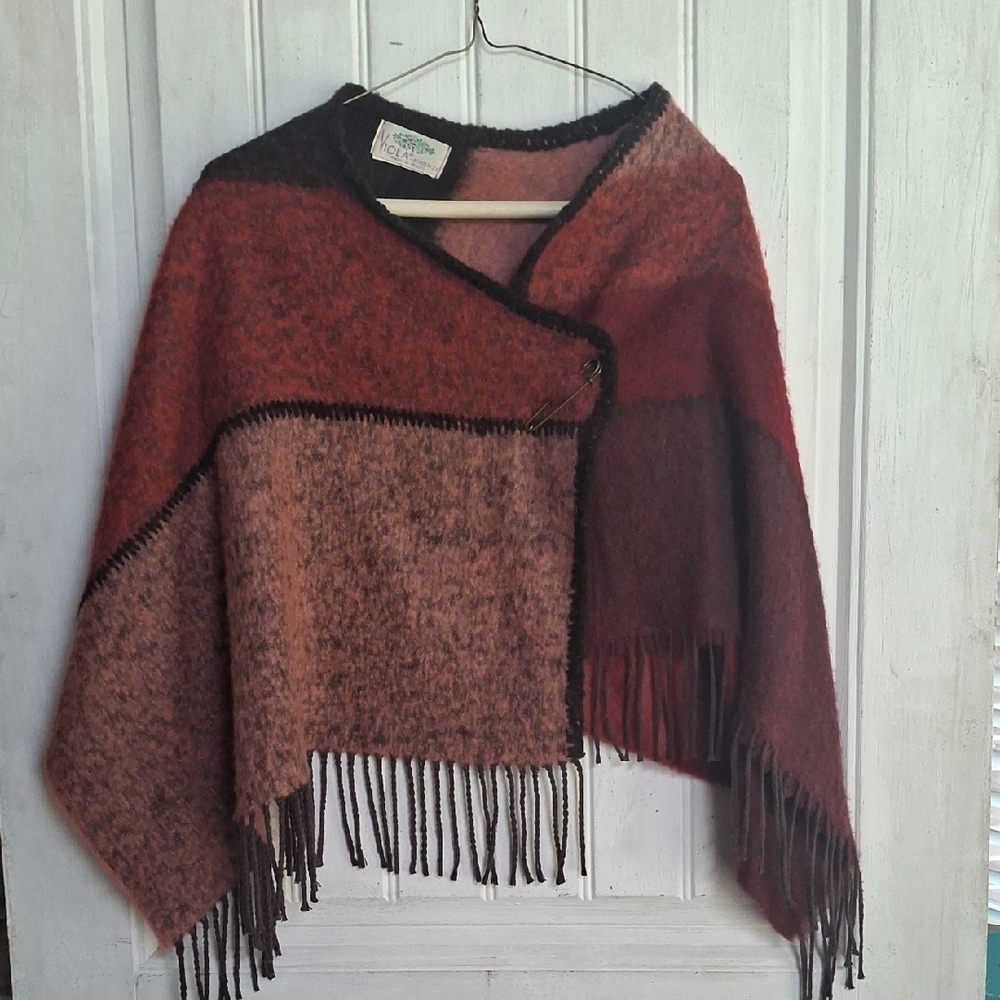 Voila Firenze Multicolor Soft Wool Wrap with Fringe from Italy